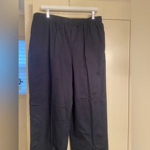 Alfred Dunner size 16 navy blue pull on pants.